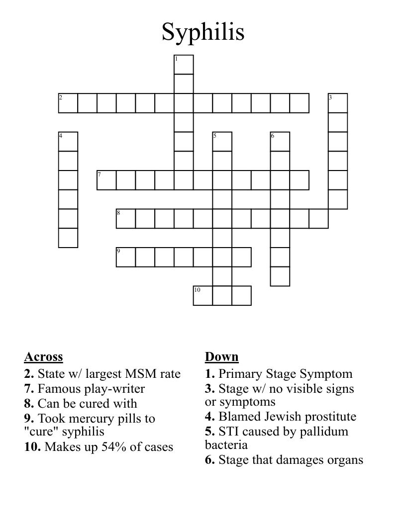 Syphilis  Crossword