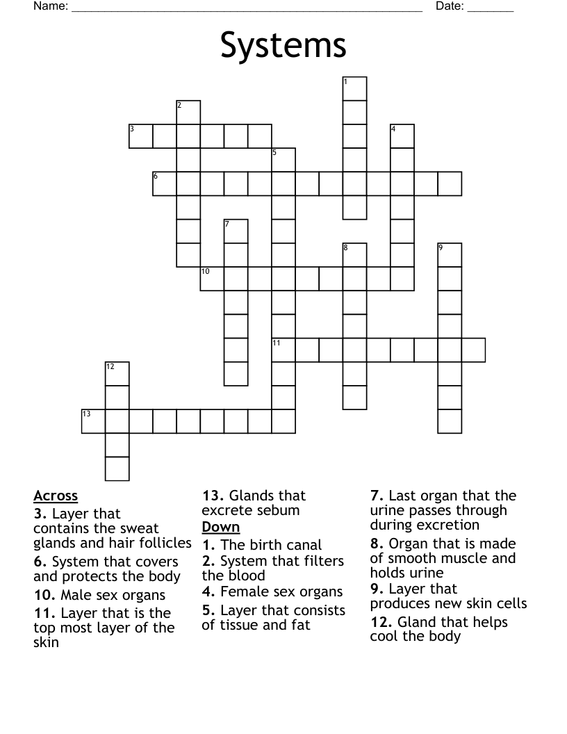 Systems Crossword