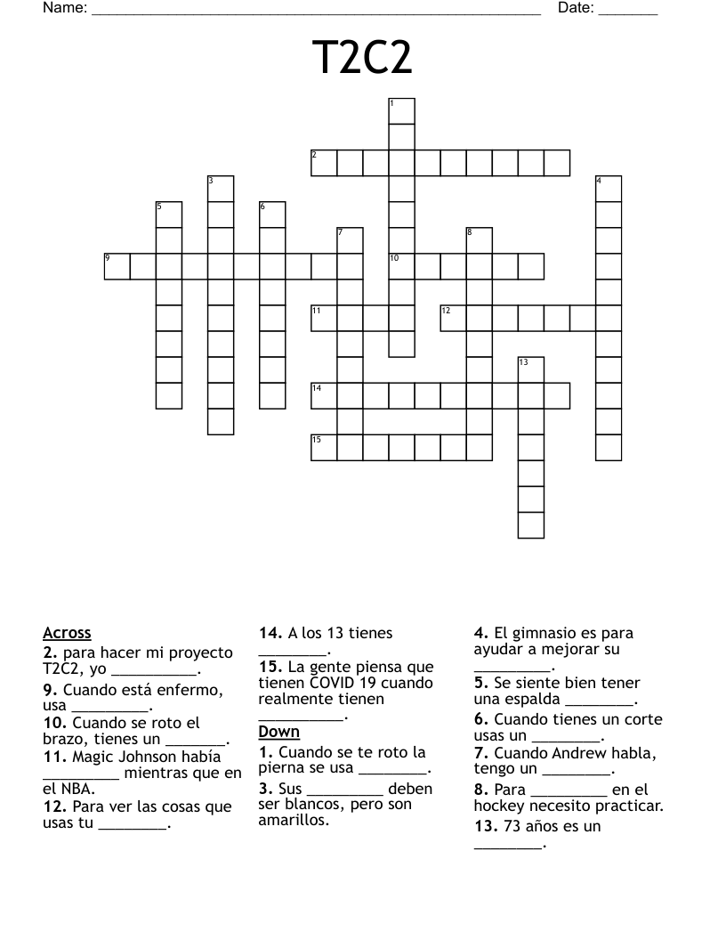 T2C2 Crossword