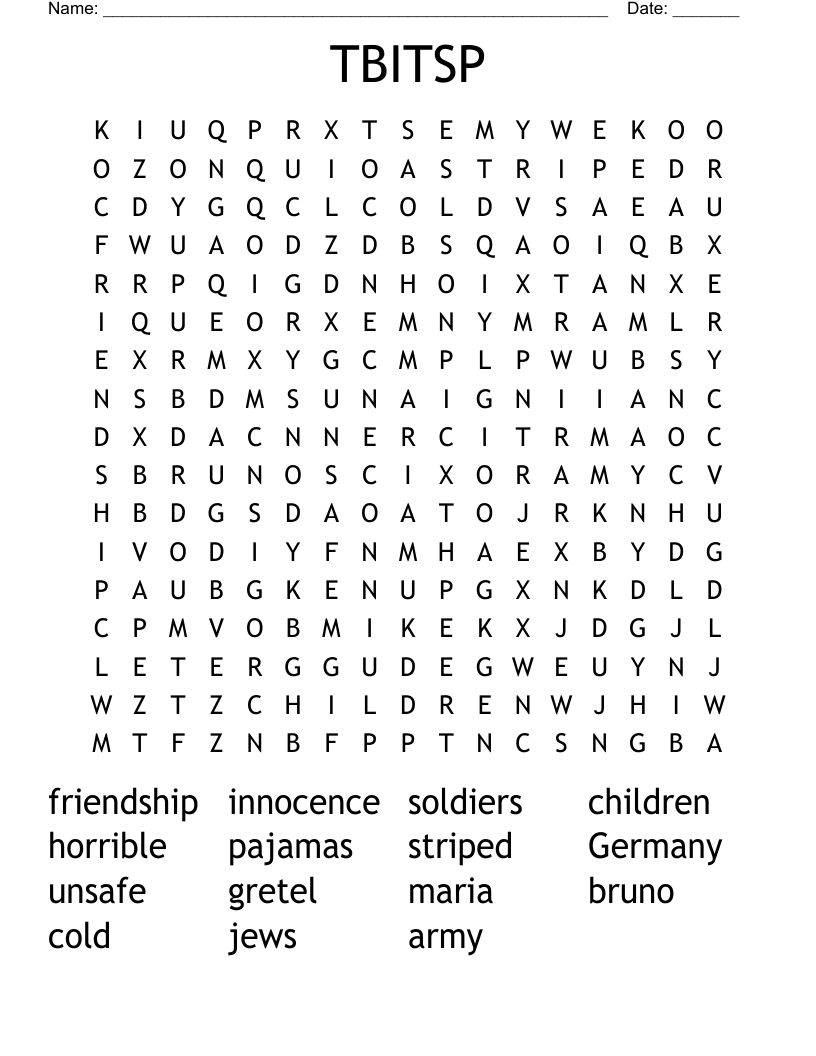 TBITSP Word Search