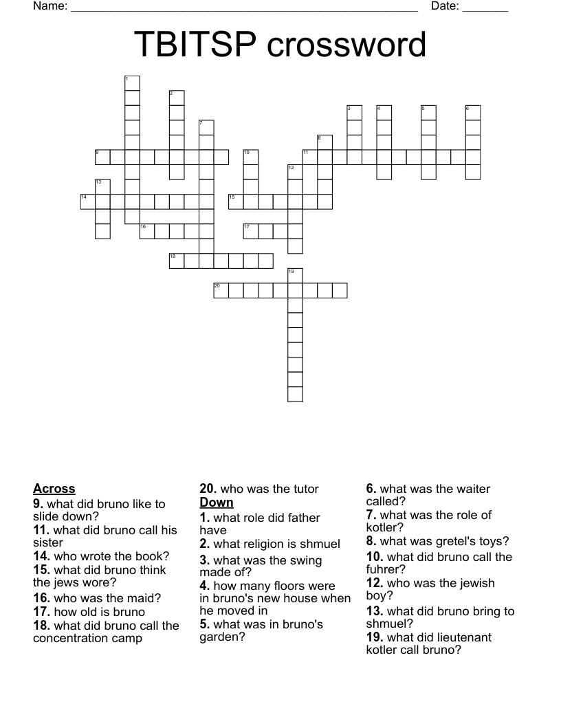 TBITSP crossword