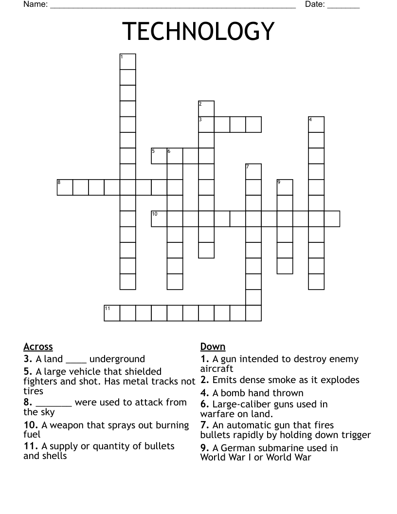 TECHNOLOGY  Crossword