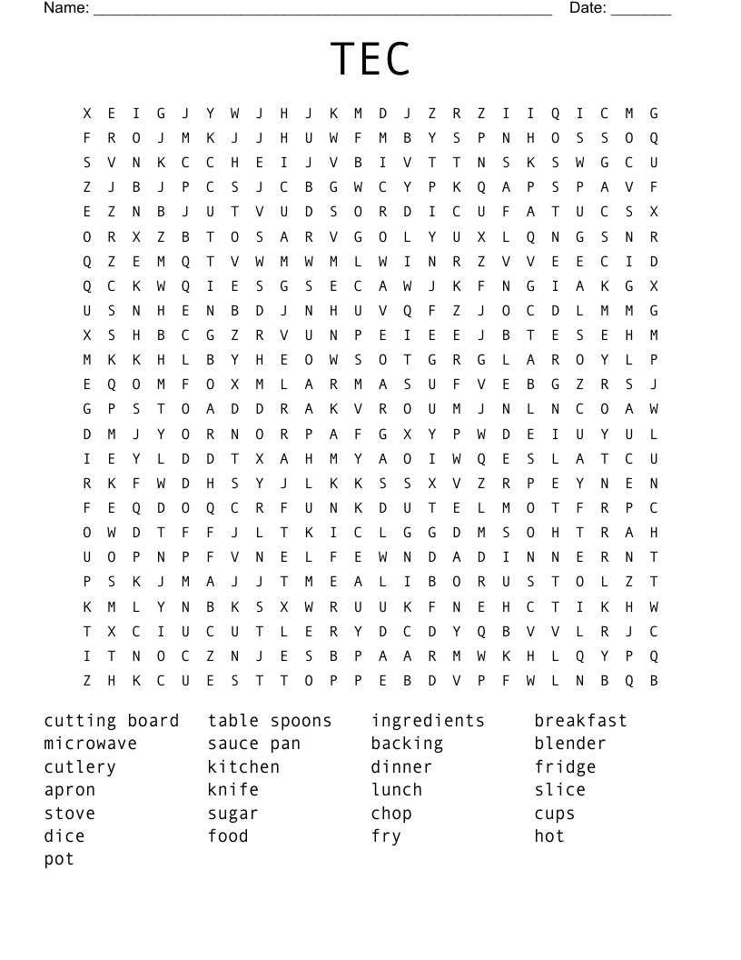TEC Word Search