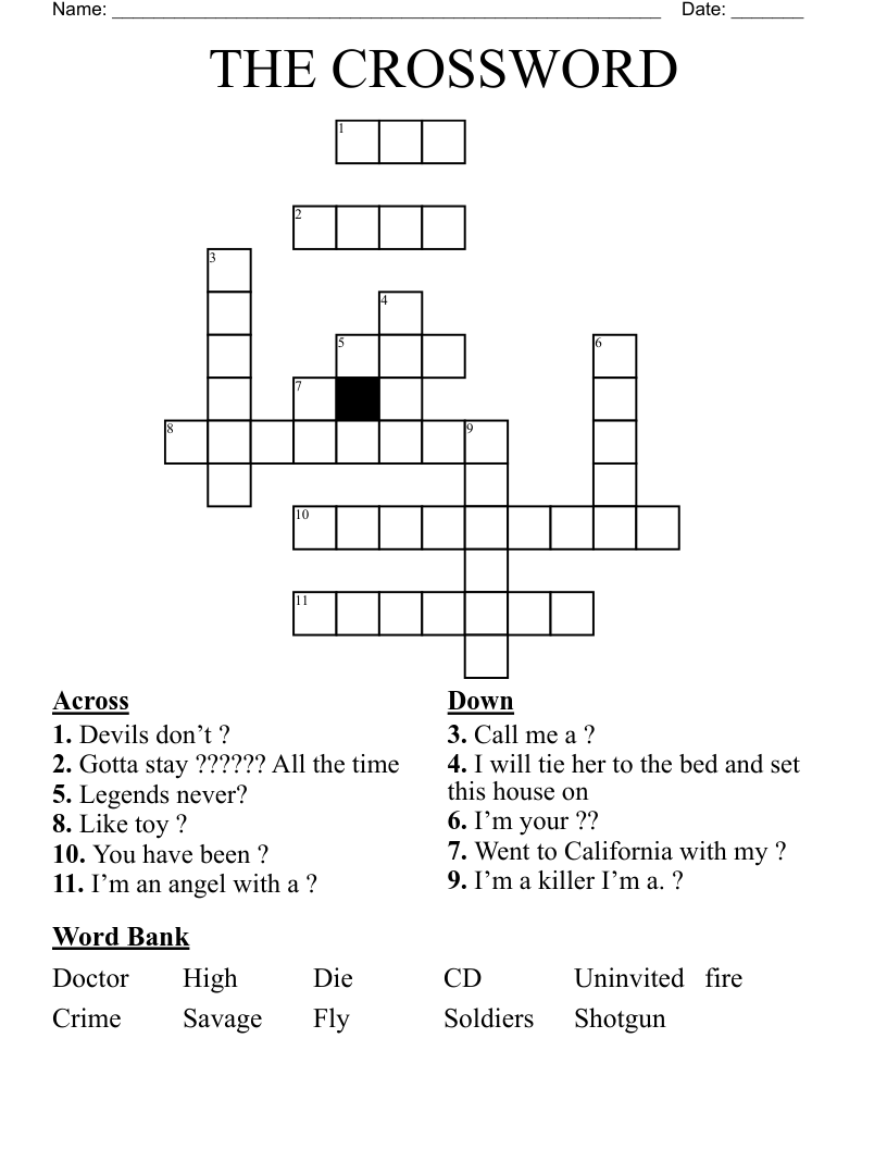 THE CROSSWORD 