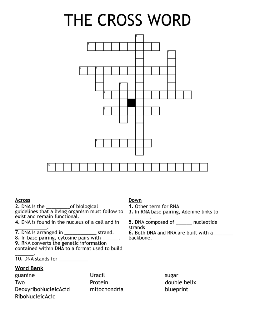 THE CROSS WORD