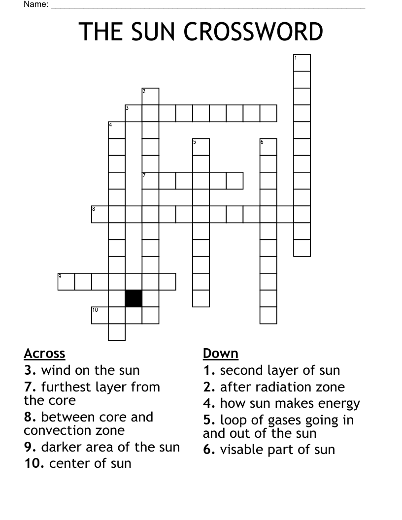 THE SUN CROSSWORD
