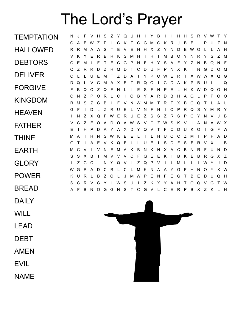 The Lord’s Prayer Word Search