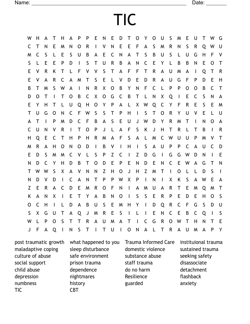 TIC Word Search