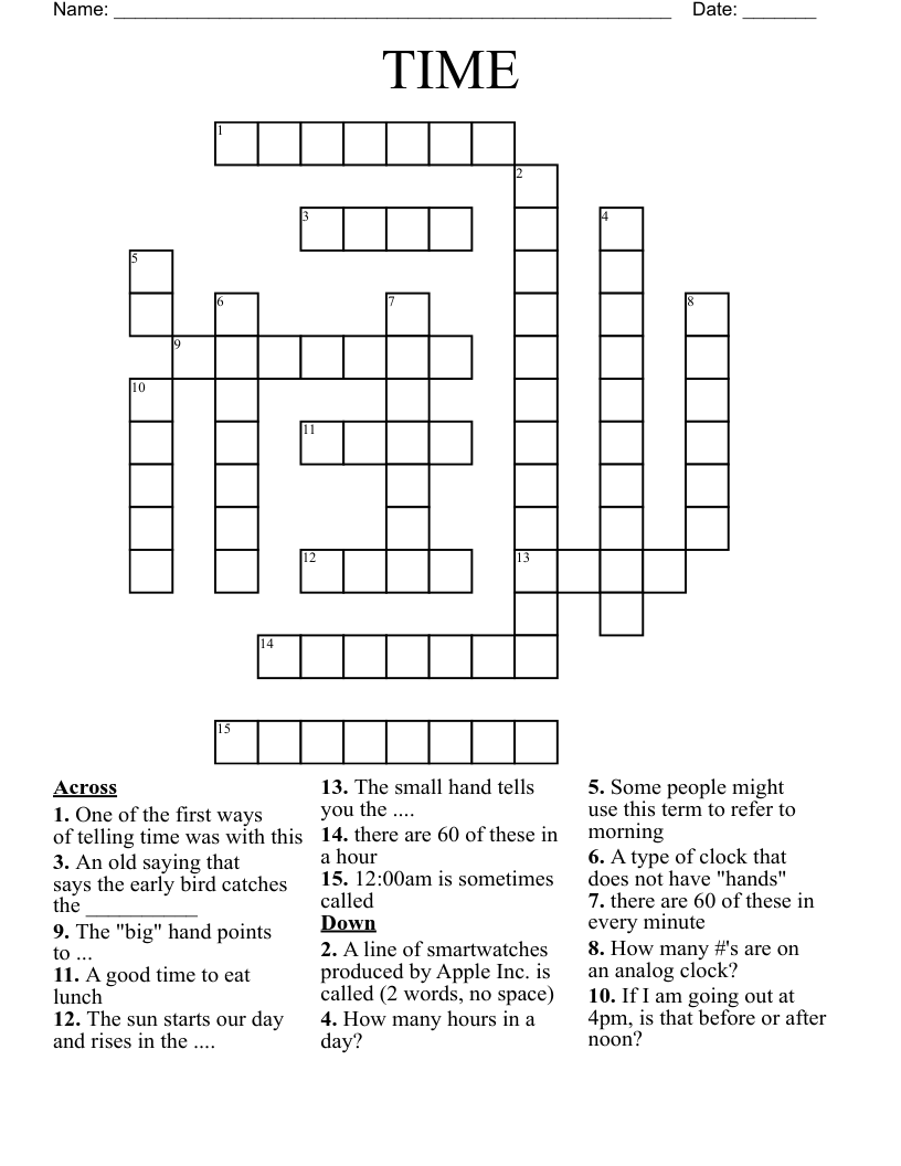 TIME Crossword