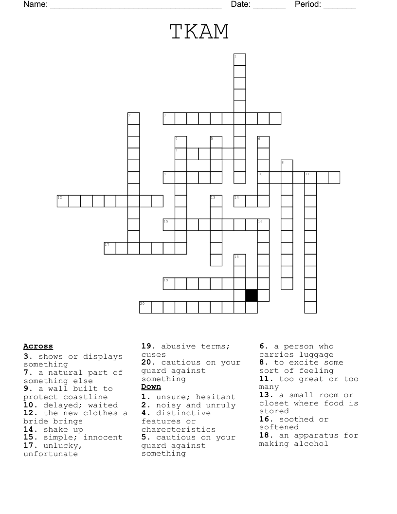 TKAM Crossword