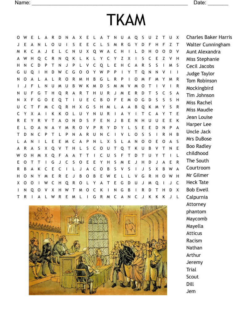 TKAM Word Search