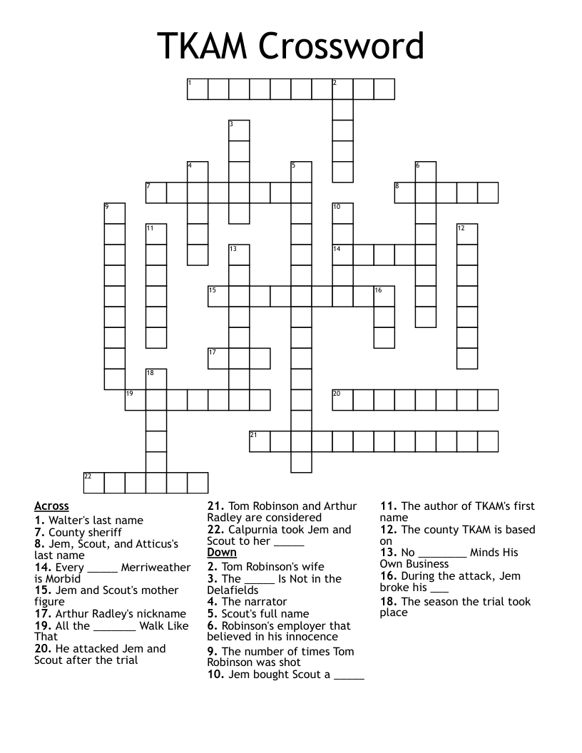 TKAM Crossword