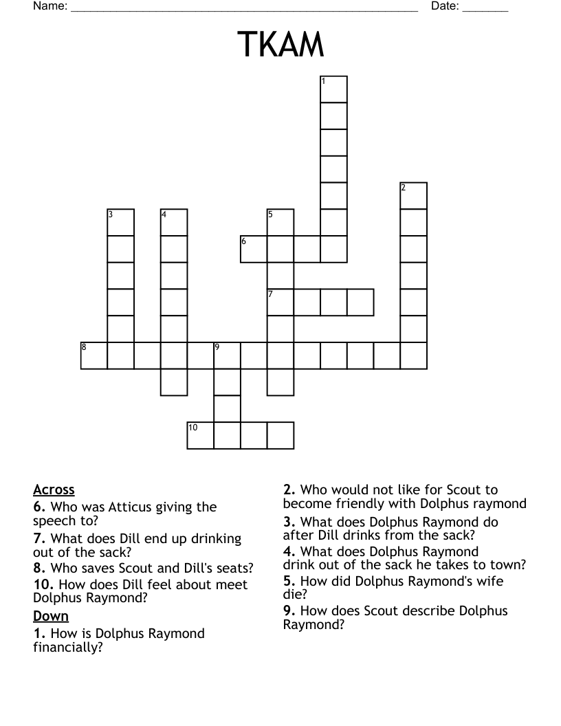 TKAM  Crossword
