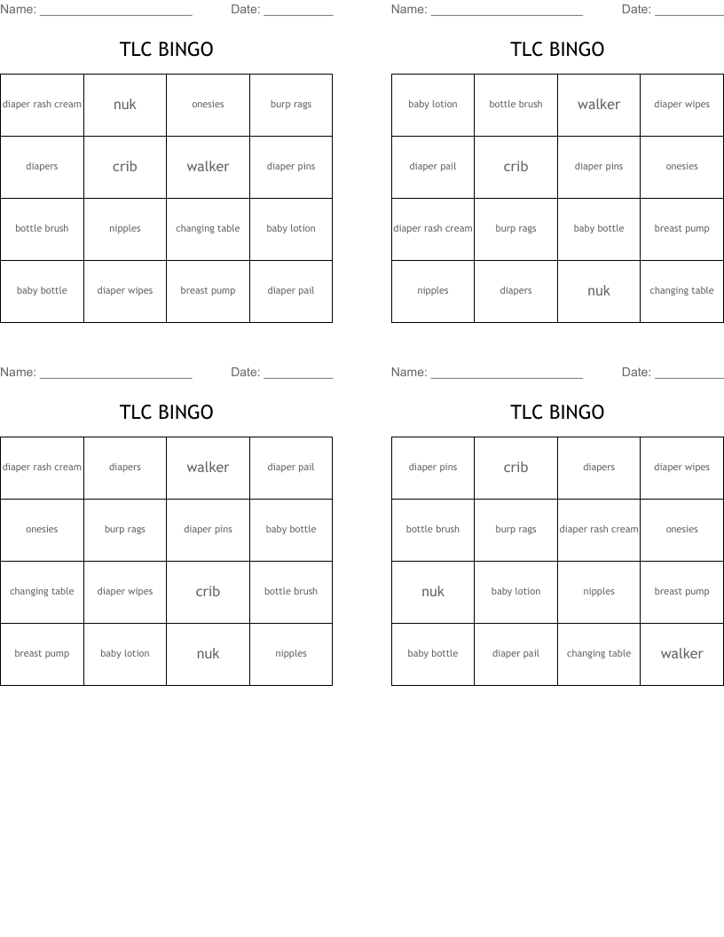 TLC BINGO