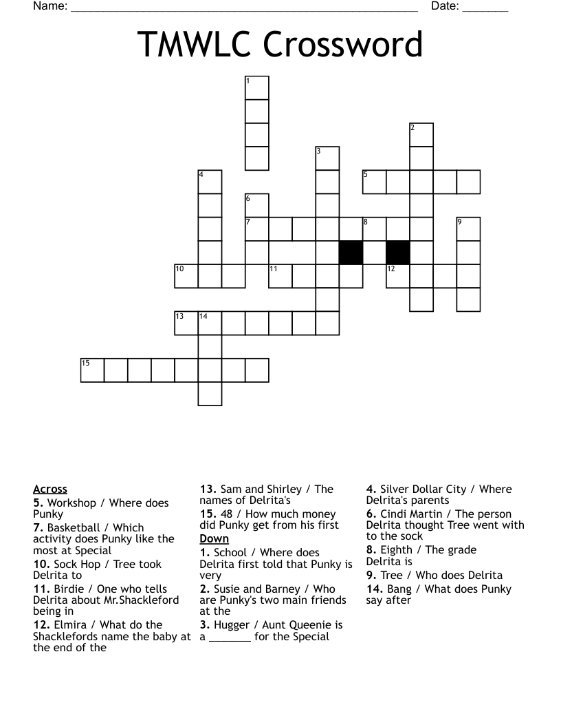 TMWLC Crossword