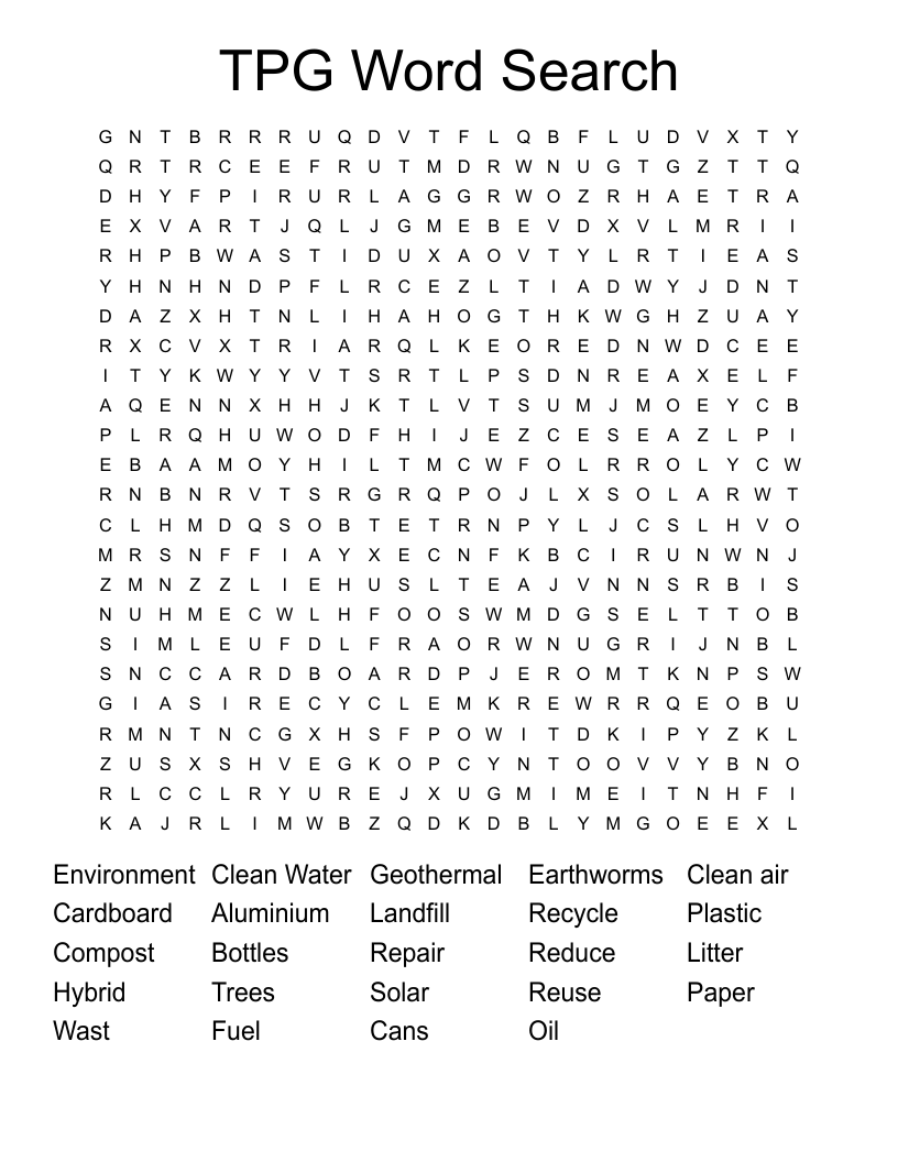 TPG Word Search 