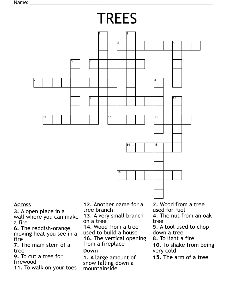 TREES Crossword