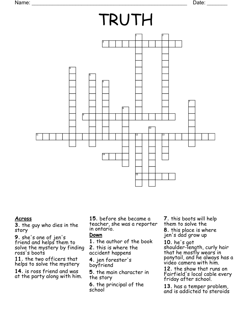 TRUTH Crossword