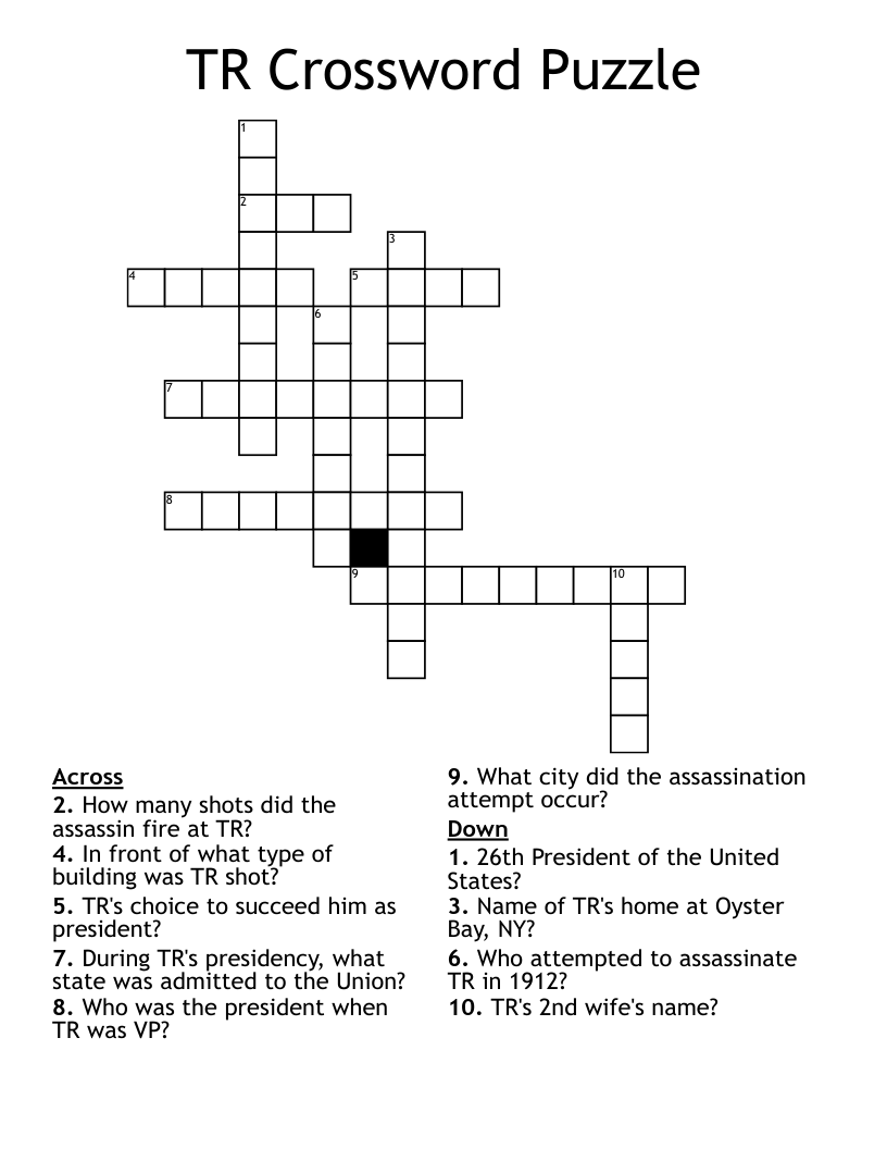TR Crossword Puzzle