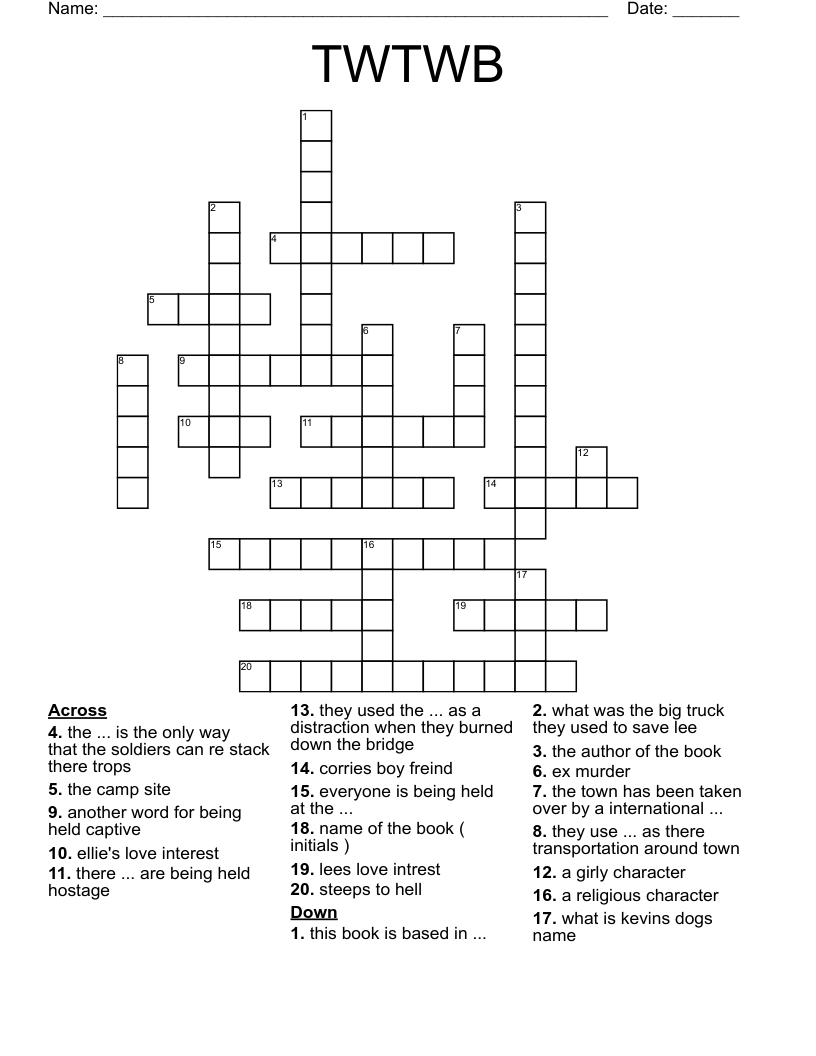 TWTWB Crossword