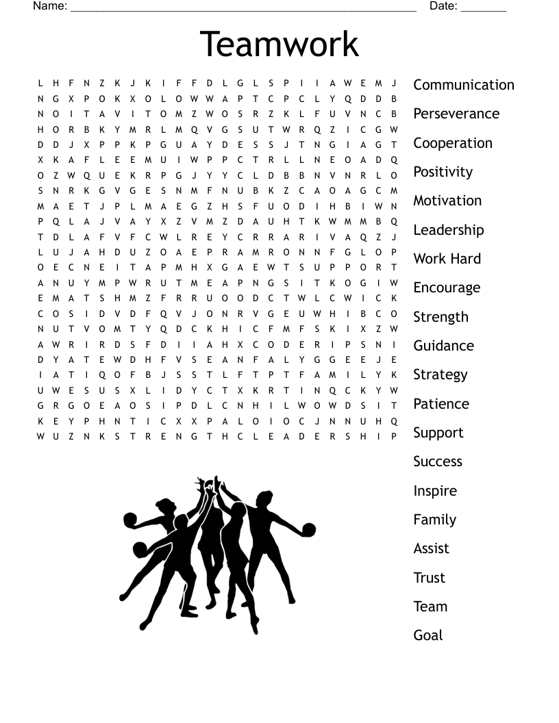 Teamwork Word Search