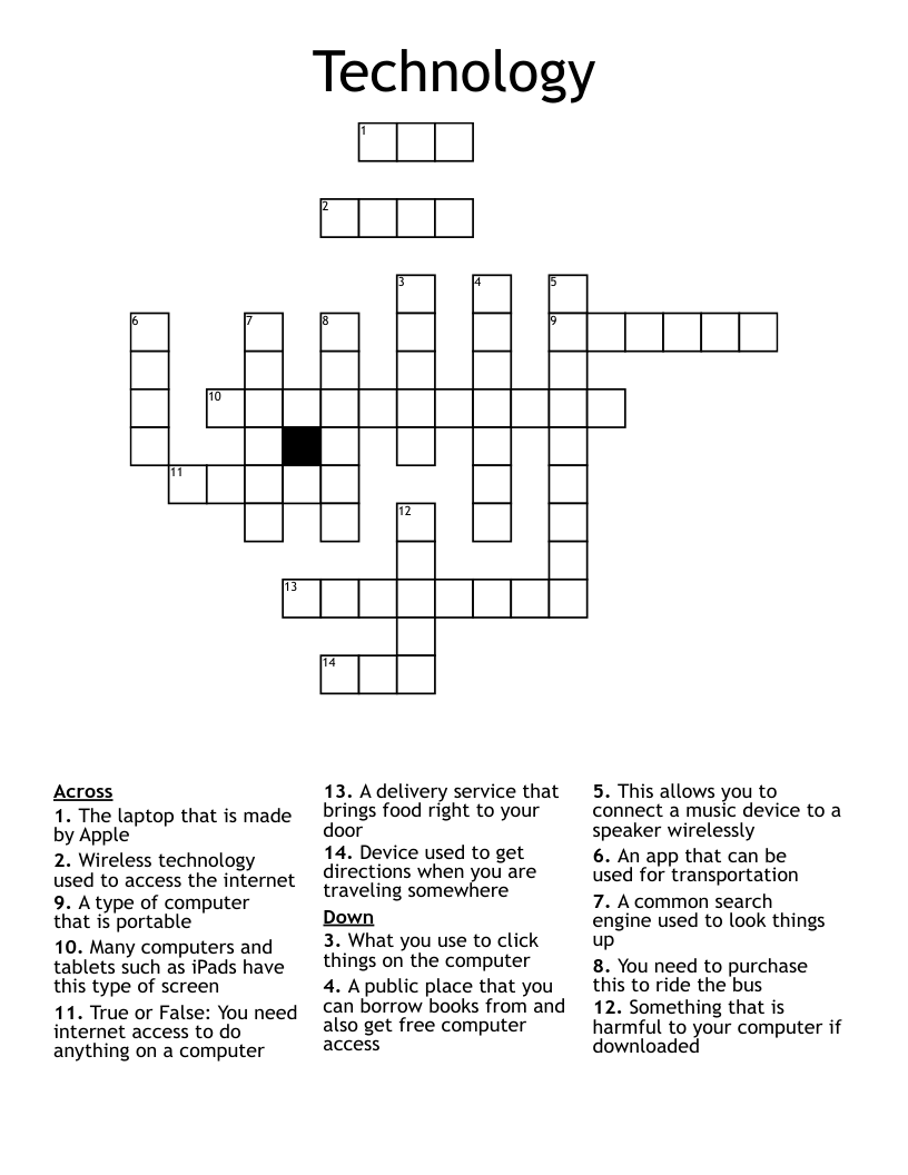 Technology Crossword