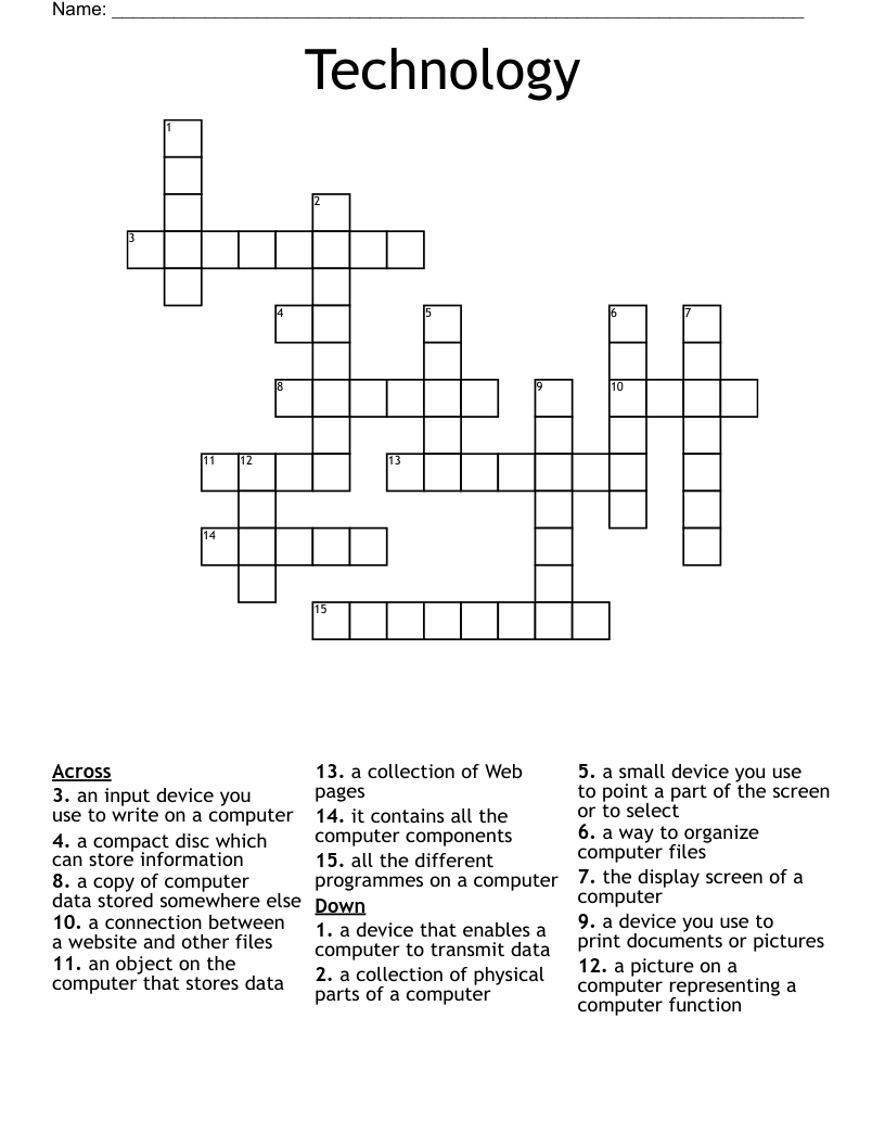 Technology Crossword