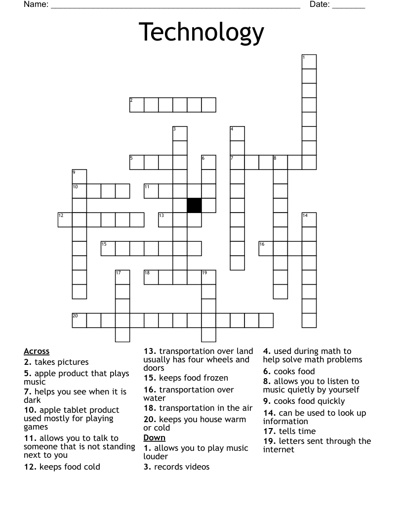 Technology Crossword
