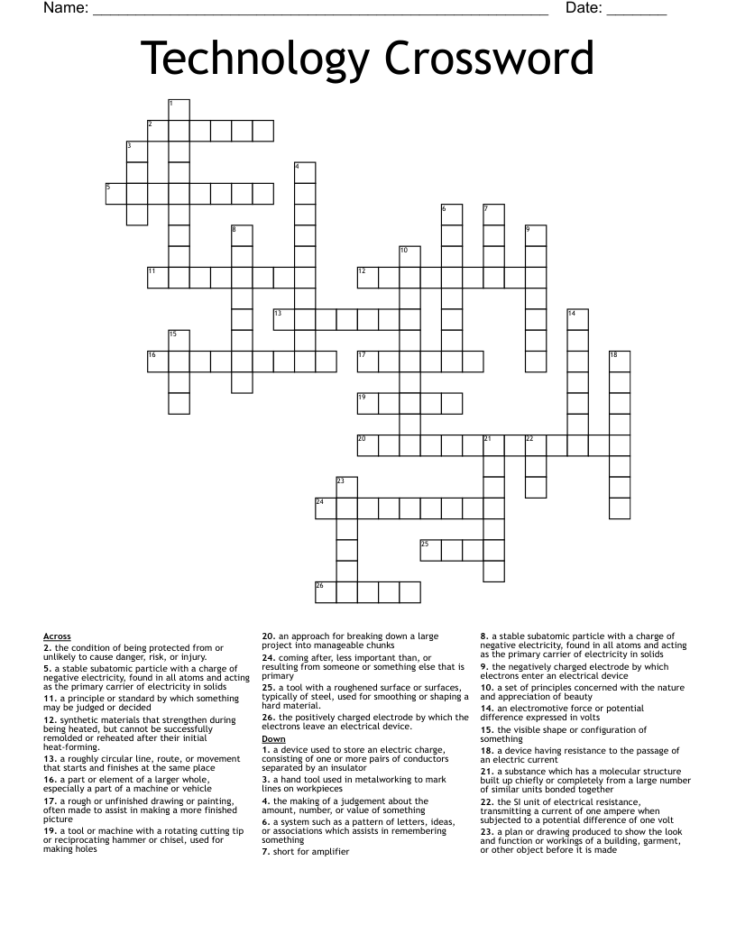 Technology Crossword