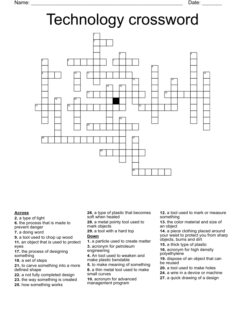 Technology crossword