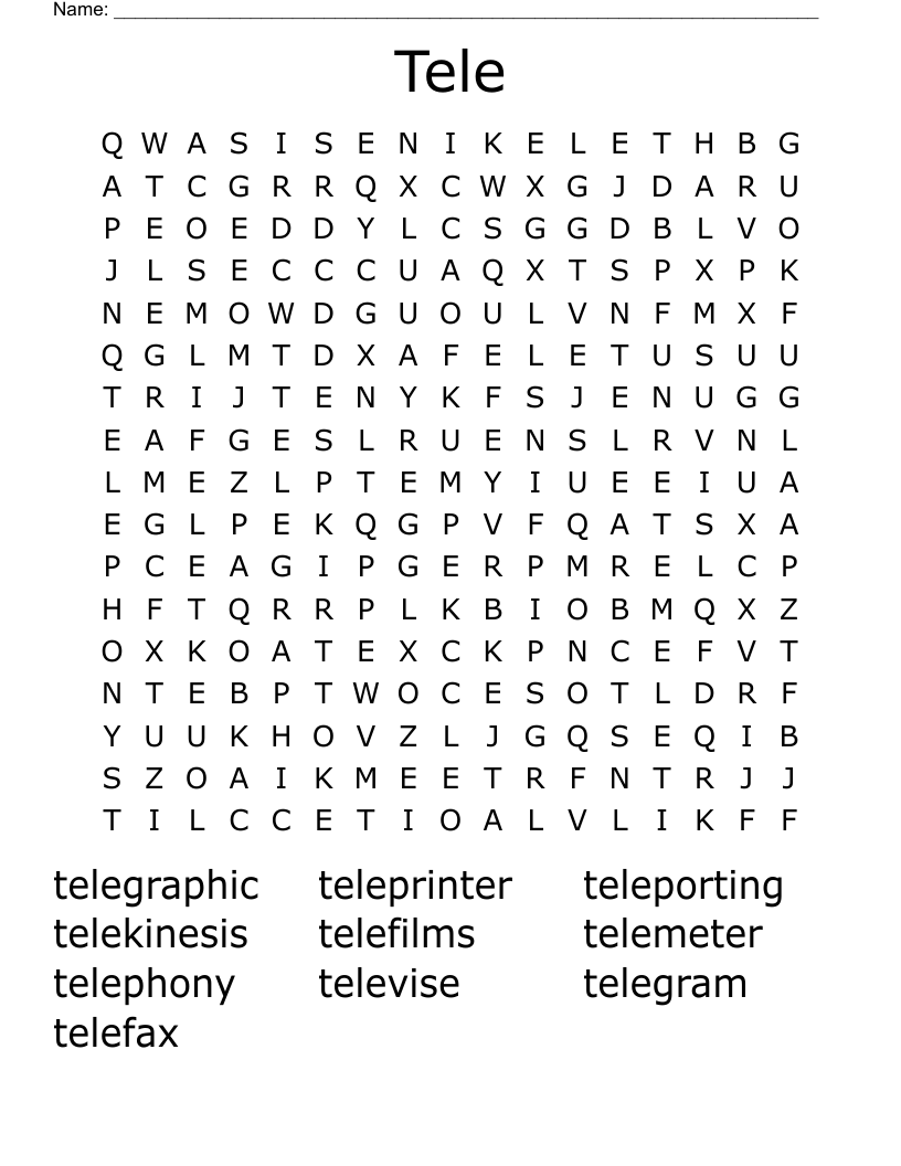 Tele Word Search