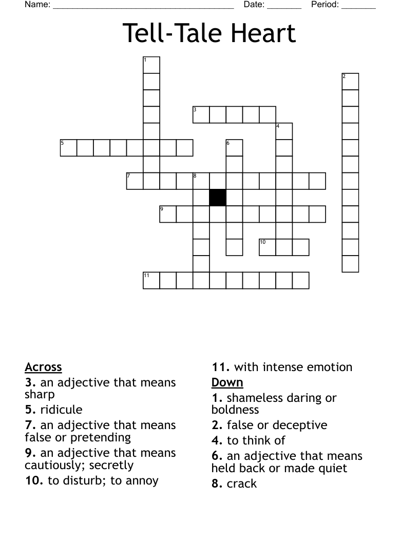 Tell-Tale Heart Crossword