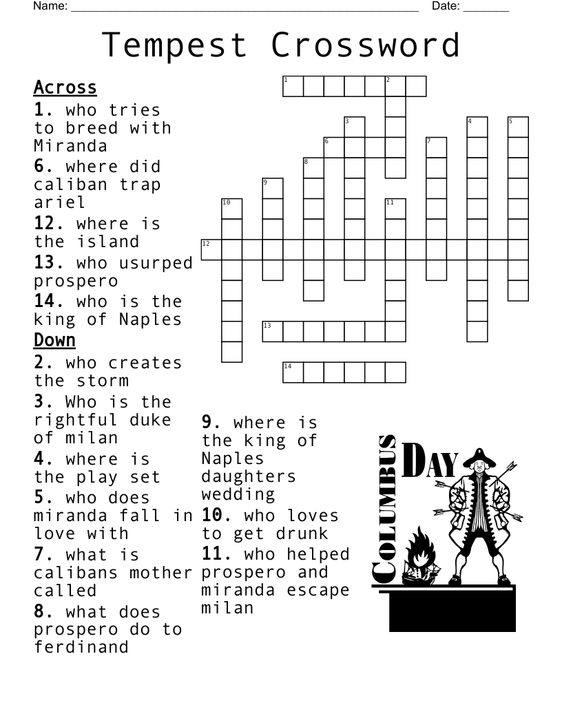 Tempest Crossword
