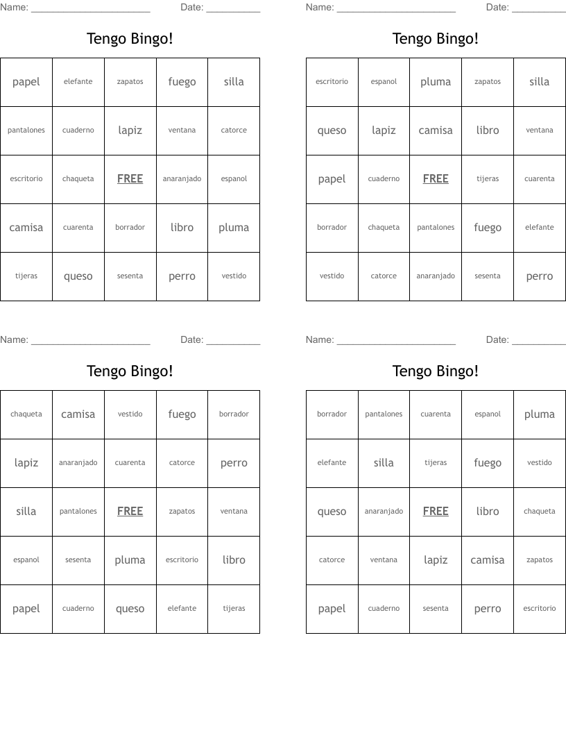 Tengo Bingo!