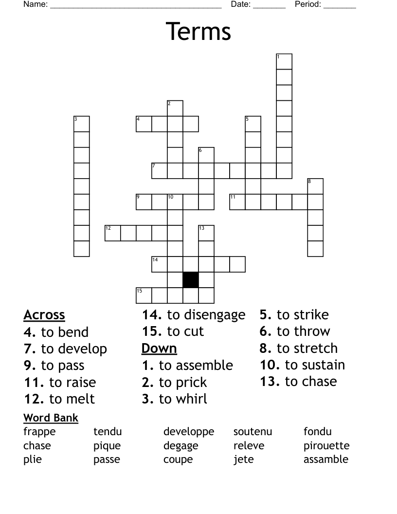 Terms Crossword