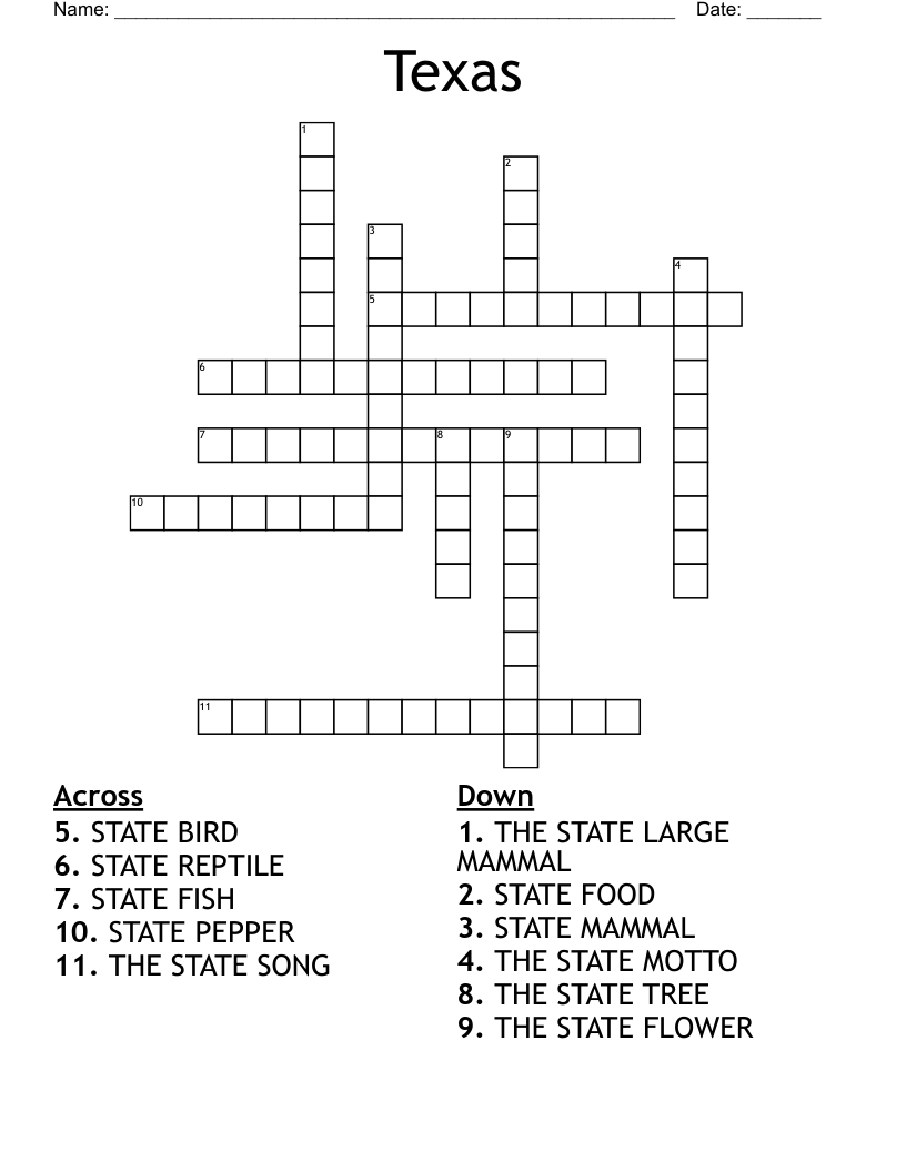 Texas Crossword
