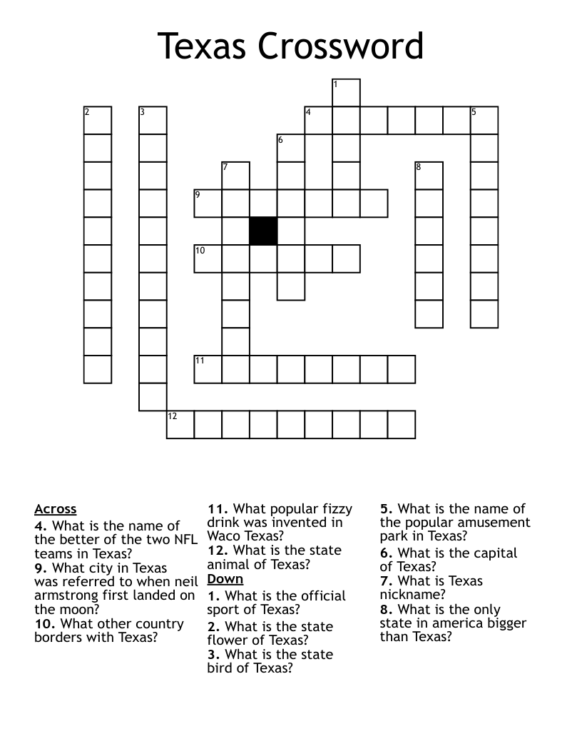 Texas Crossword 