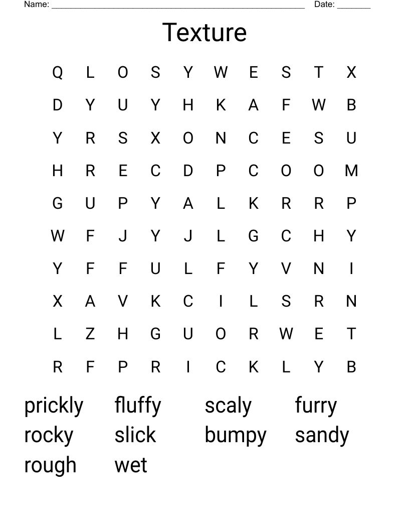 Texture Word Search
