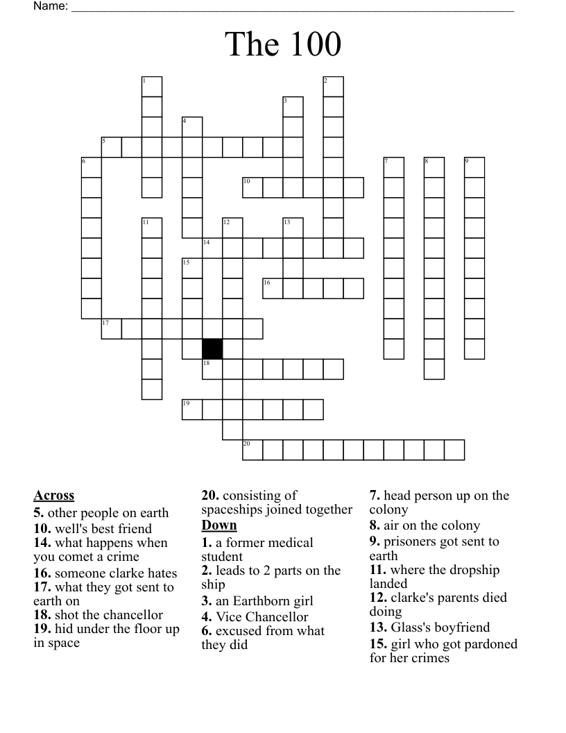 The 100 Crossword