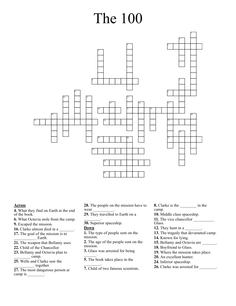 The 100 Crossword