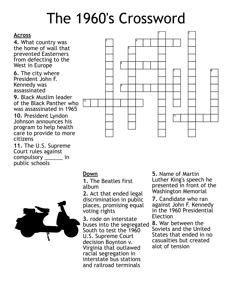 The 1960's Crossword