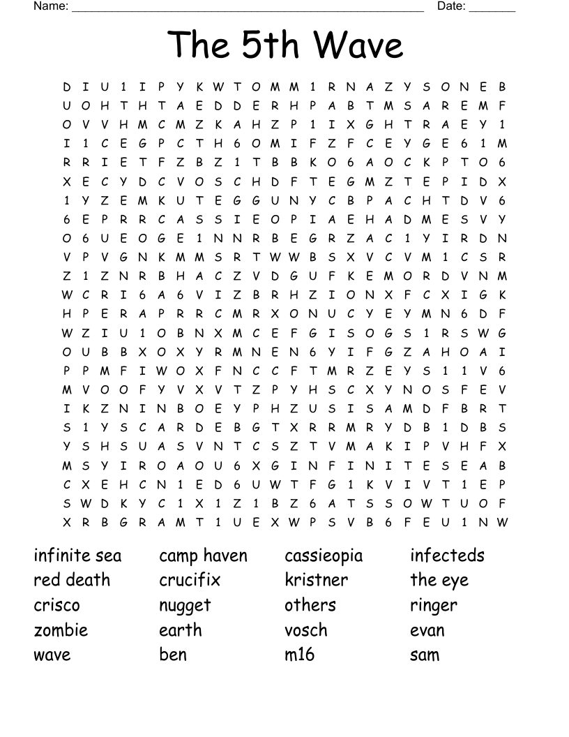 The 5th Wave Word Search