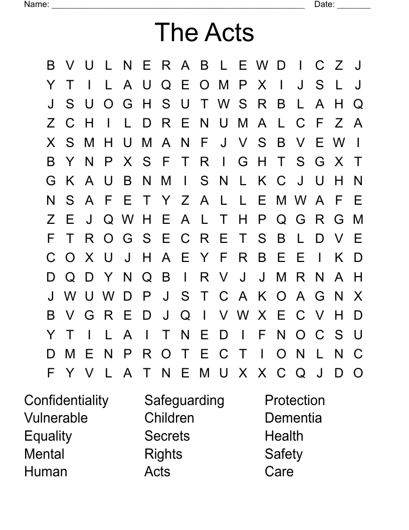 The Acts Word Search