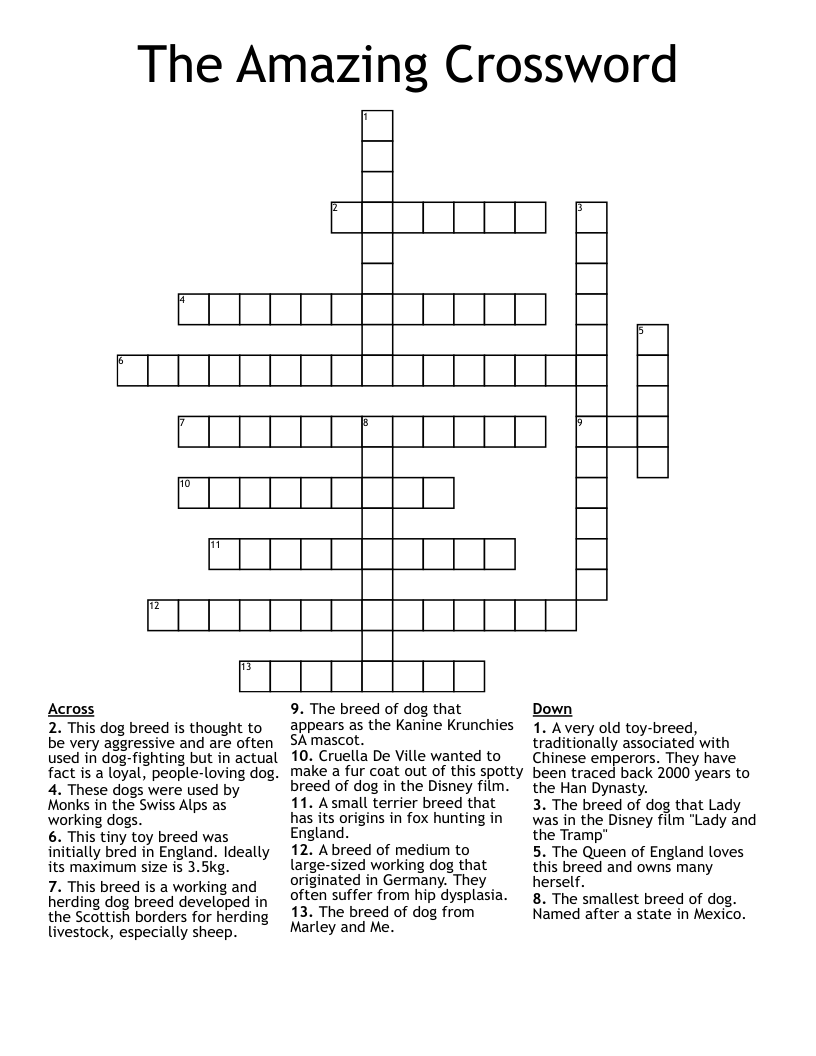The Amazing Crossword