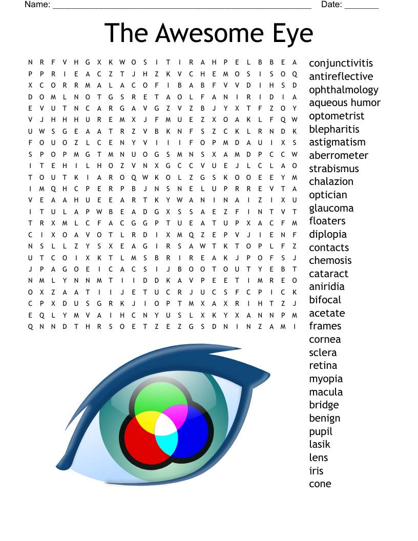 The Awesome Eye Word Search