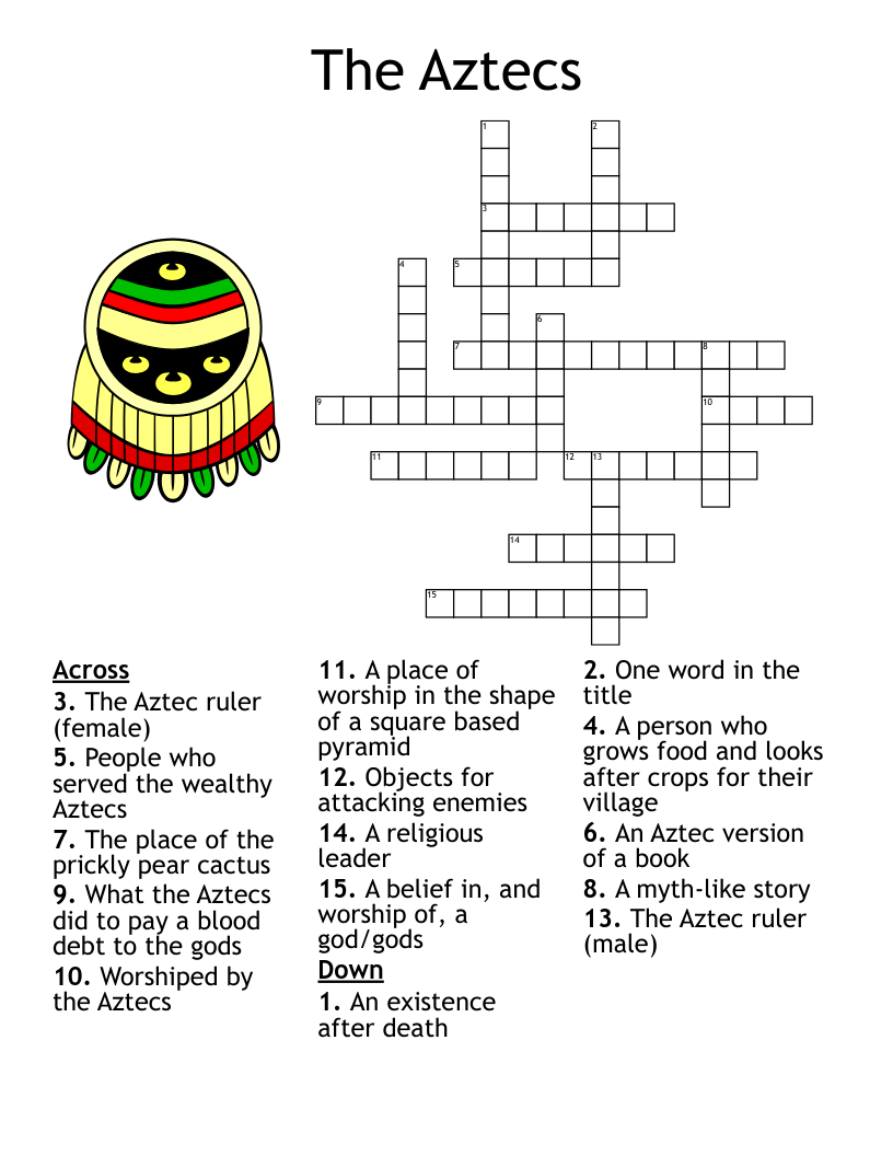 The Aztecs Crossword