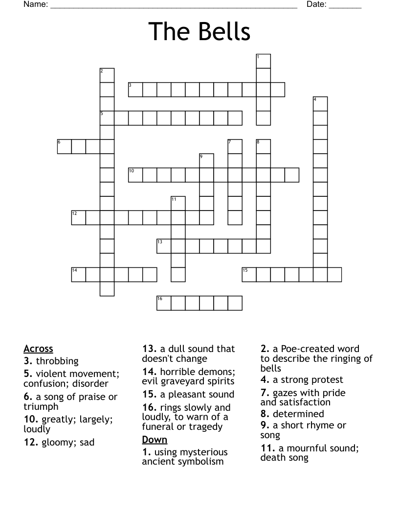 The Bells Crossword