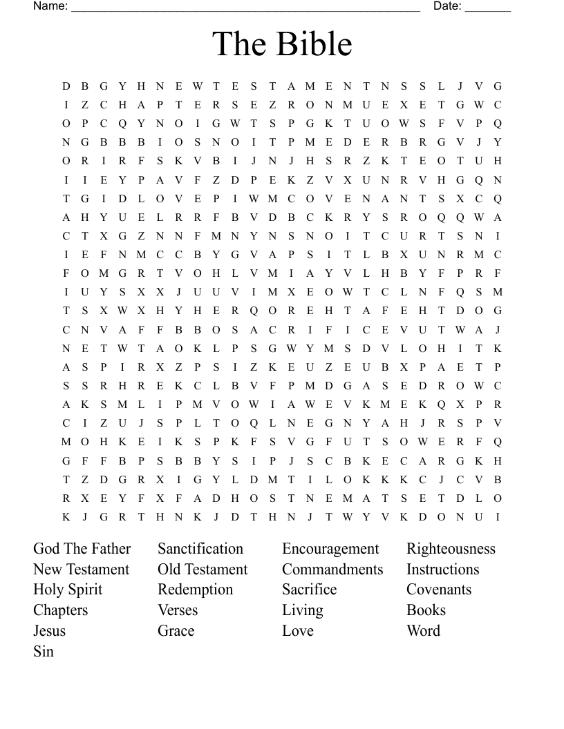 The Bible Word Search