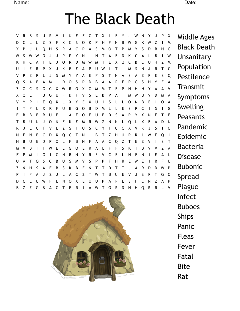 The Black Death Word Search