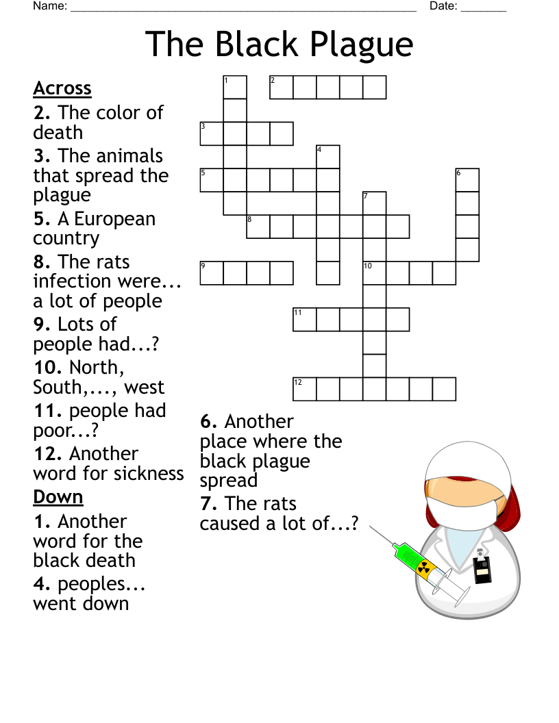 The Black Plague Crossword